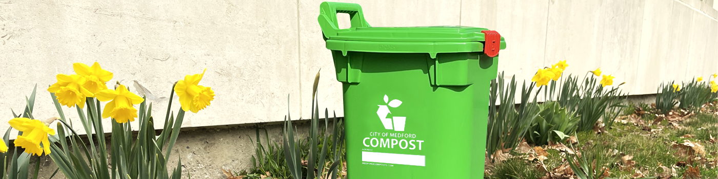 Medford Massachusetts municipal curbside compost bin